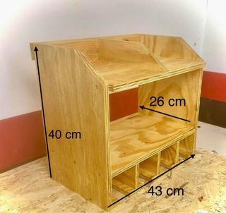 Organizador de Taladros en madera de Pino