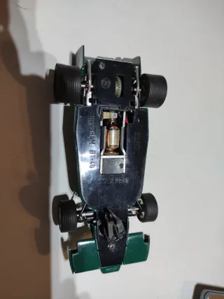 Coche Scalextric verde Alfa Romeo Brabham bt-46