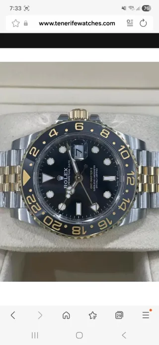 Reloj Rolex GMT Master II Acero y Oro