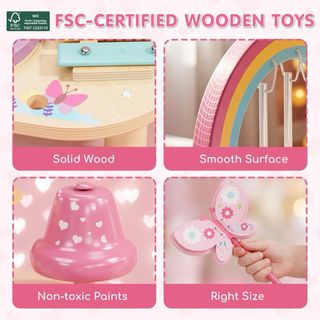 NUEVO! Batería Montessori Madera niños juguete