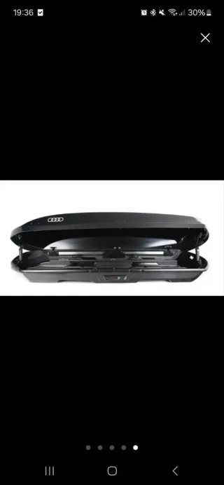 Baúl Cofre portaequipajes Audi. Marca Thule.