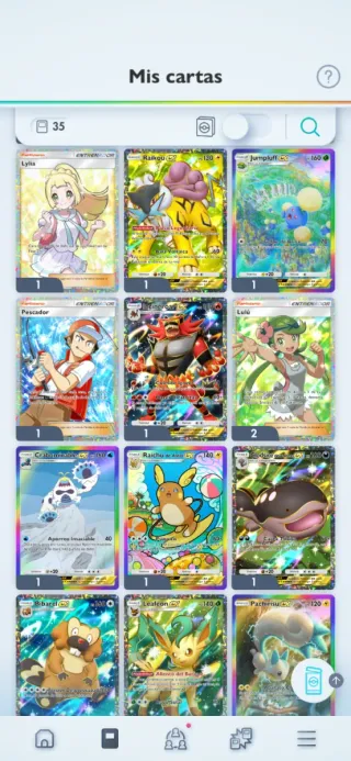 Colección Cartas Pokémon Pocket negociable