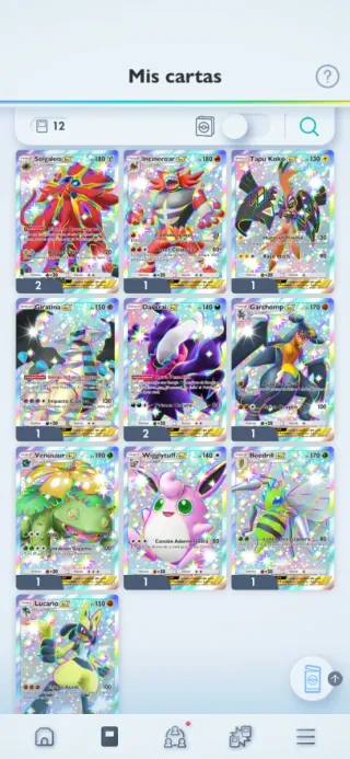 Colección Cartas Pokémon Pocket negociable