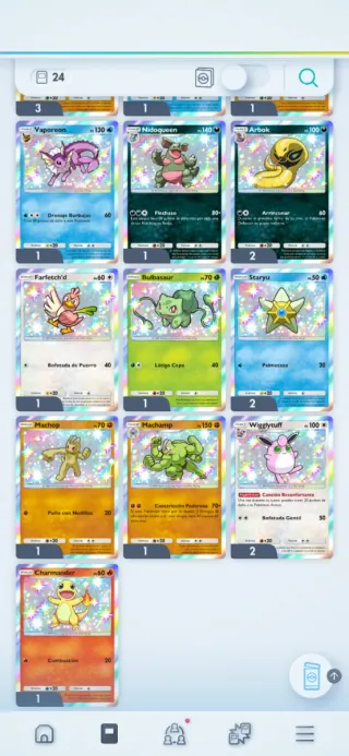 Colección Cartas Pokémon Pocket negociable