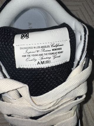 AMIRI Shoes MA-1 Alabastro Negro y Blanco Size 41