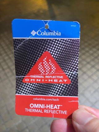 Anorak plumífero Columbia azul y verde