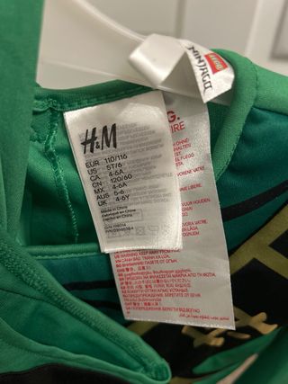 Disfraz Lego Ninjago H&M Carnaval 4 a 6 años