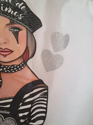 Camisa Bikatelier Blanca con Dibujo "zona de mimos