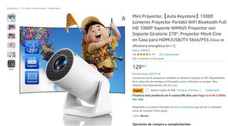 Mini Proyector 20000 Lúmenes Giratorio 270°