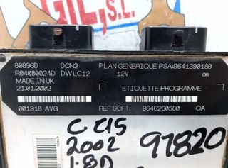 Centralita motor uce 9646260580 citroen c15 680646