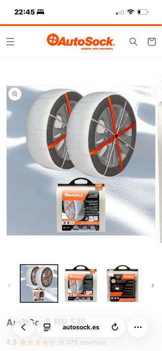 Cadenas nieve para coche