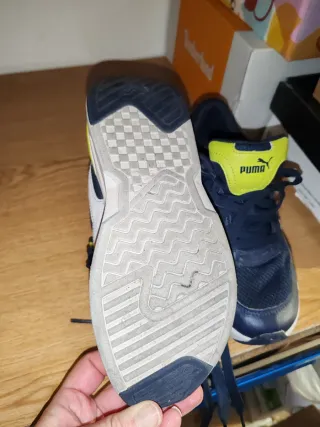 Zapatillas Puma Azul y Amarillo Talla 36