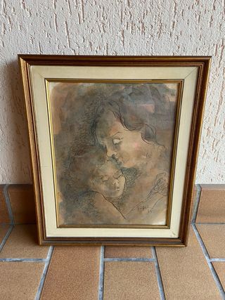 Quadro Madre e Figlio