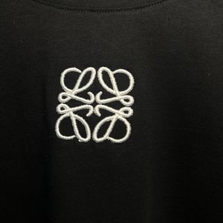 Crop top Loewe negro camiseta