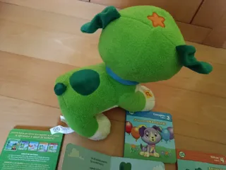 Perro Scout Leap Frog con 5 libros