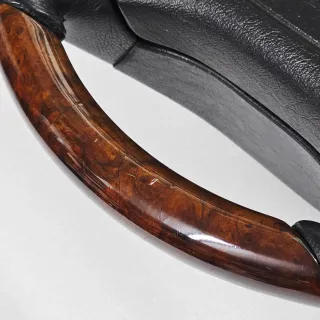 Volante Mercedes Madera Cuero Negro