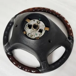 Volante Mercedes Madera Cuero Negro