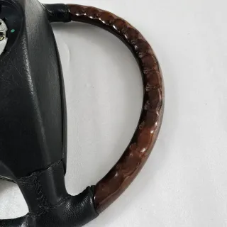 Volante Mercedes Madera Cuero Negro