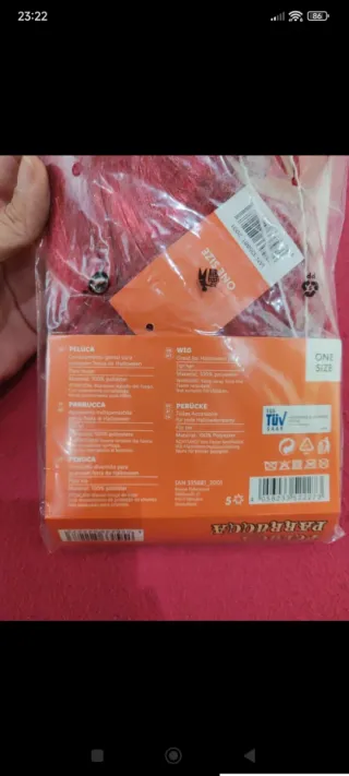 Peluca Halloween Mujer