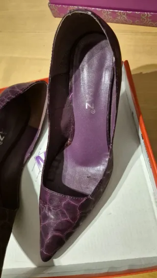 Zapatos de tacón morados MAZ