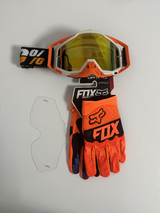 Gafas 100% y Guantes Fox Nuevos 1115