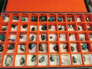 Colección de piedras minerales