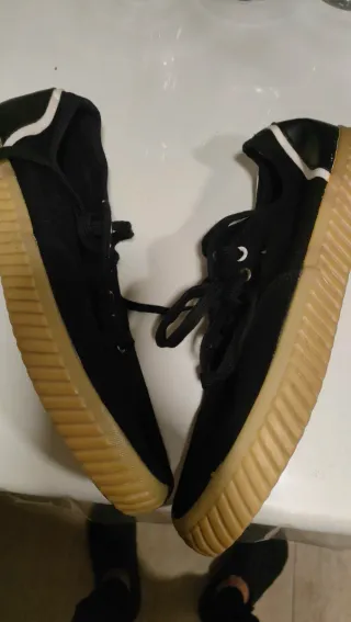 Bambas Negras estilo dc shoes,de skate,nuevas