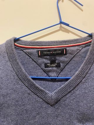 Jersey Tommy Hilfiger Azul V-Neck