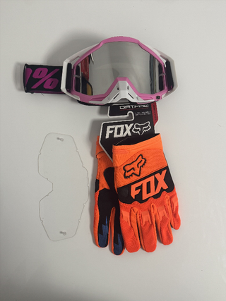 Gafas 100% y Guantes Fox Nuevos 1117