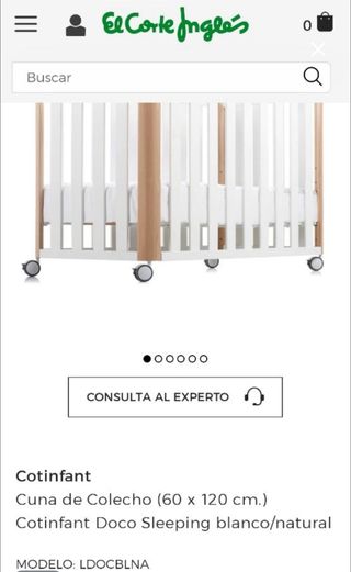 Cuna Cotinfant Doco Sleeping 60x120 + Colchón