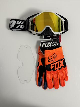 Gafas 100% y Guantes Fox Nuevos 1118