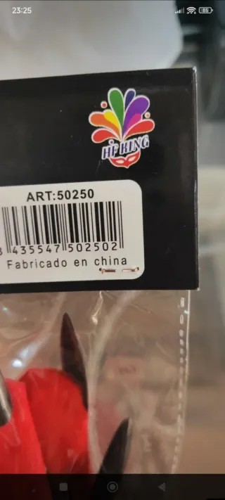 Guantes de disfraz rojos con araña