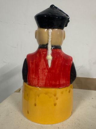 Figura cerámica chino flan mandarin antigua