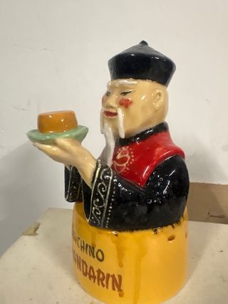 Figura cerámica chino flan mandarin antigua