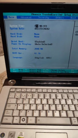 Portátil Toshiba Satellite A200