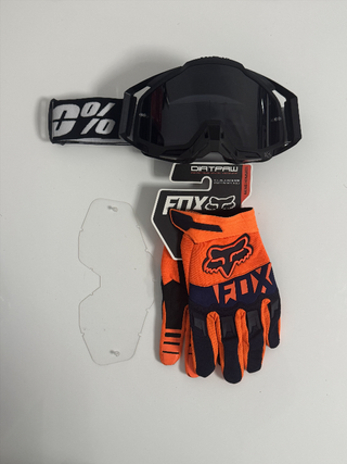 Gafas 100% y Guantes Fox Nuevos 121