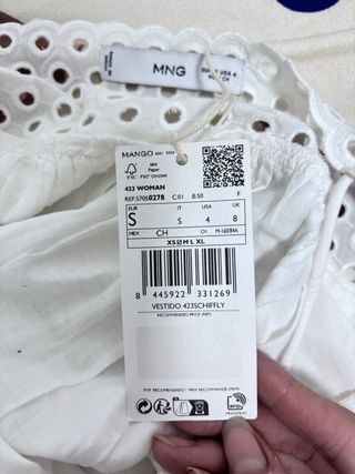 Vestido blanco Mango playa