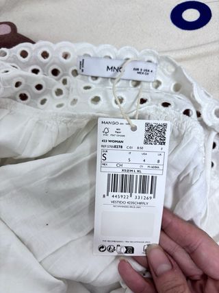 Vestido blanco Mango playa