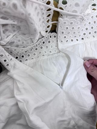 Vestido blanco Mango playa