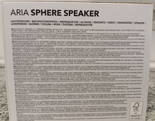 Altavoz Intempo Aria Sphere Bluetooth LED Nuevo