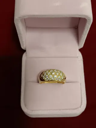 Anillo Oro 18K con Circonitas