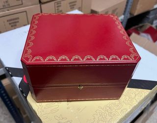 Porta orologi Cartier Rosso e Dorato