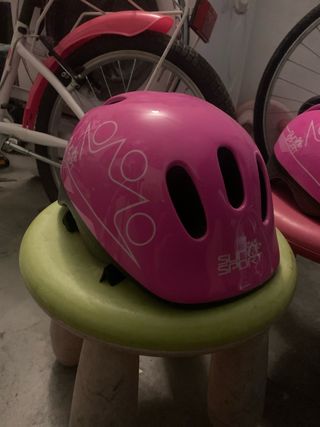 Casco rosa niña