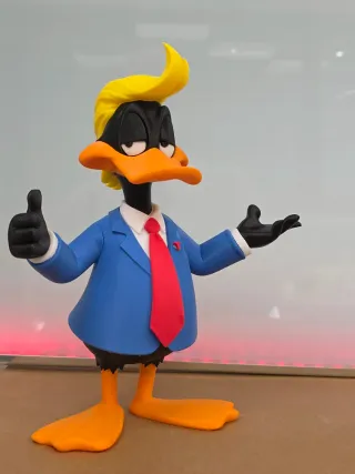 Pato Lucas Trump Figura Impresa 3D