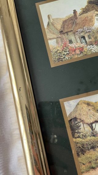 Conjunto 2 cuadros casas rurales