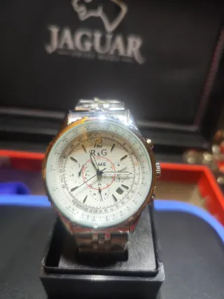 Reloj R&G Automático Tres Esferas Plata