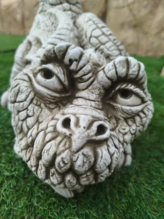 Figura Dragon Piedra jardín exterior decoración