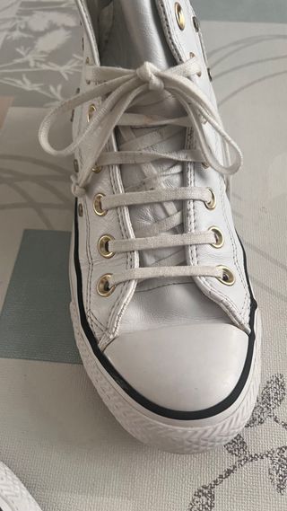 Converse All Star Hi Tachuelas Blancas