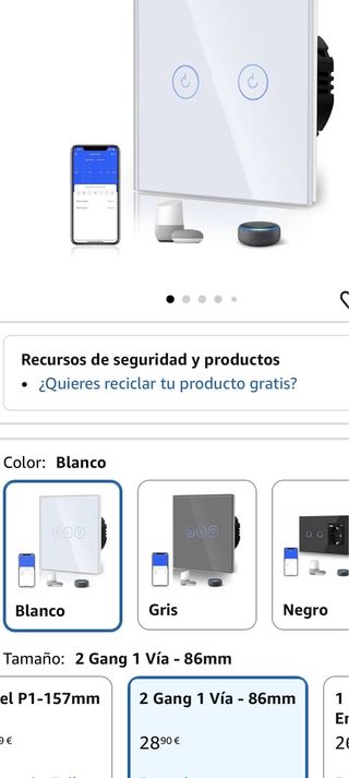 3 Interruptores inteligentes WIFI Marca BSEED