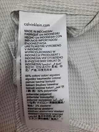 Camisa Calvin Klein Gris y Blanca Hombre